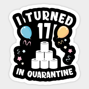 I Turned 17 In Quarantine Sticker